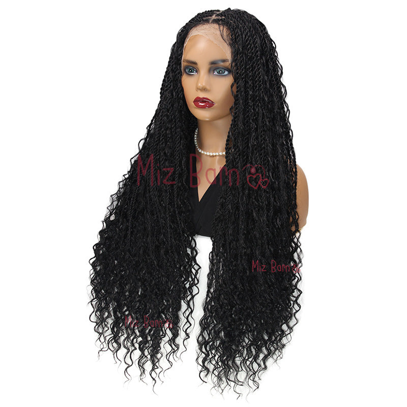 32Inch Full Lace Front Wigs Braided Wigs Synthetic Wigs