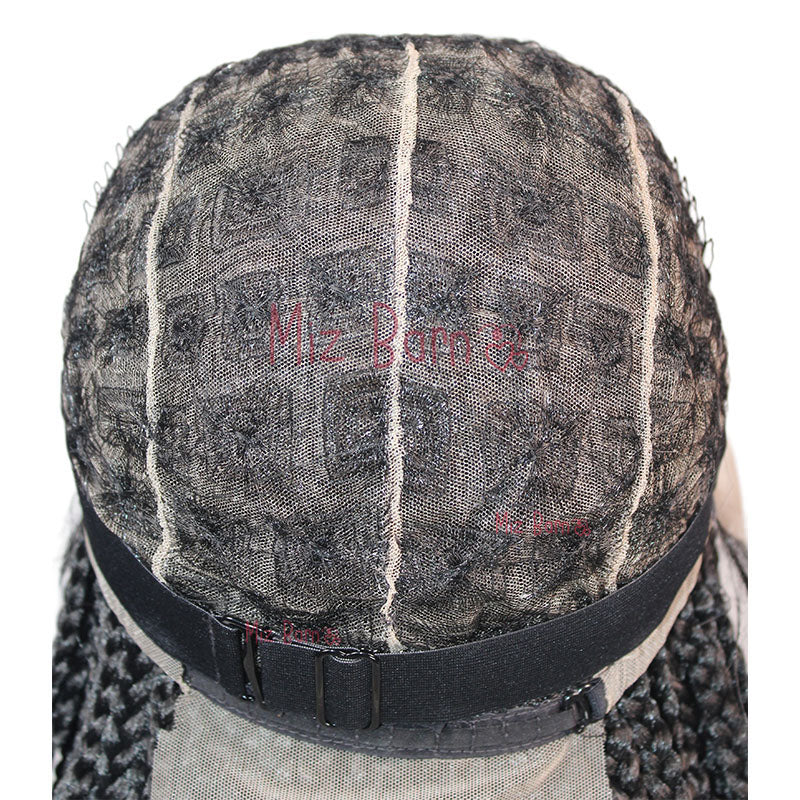Synthetic Short Bob Braided Wigs Knotless Full Lace Frontal Wig Box Braided Wigs