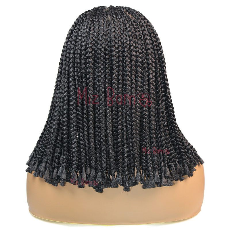 Synthetic Short Bob Braided Wigs Knotless Full Lace Frontal Wig Box Braided Wigs