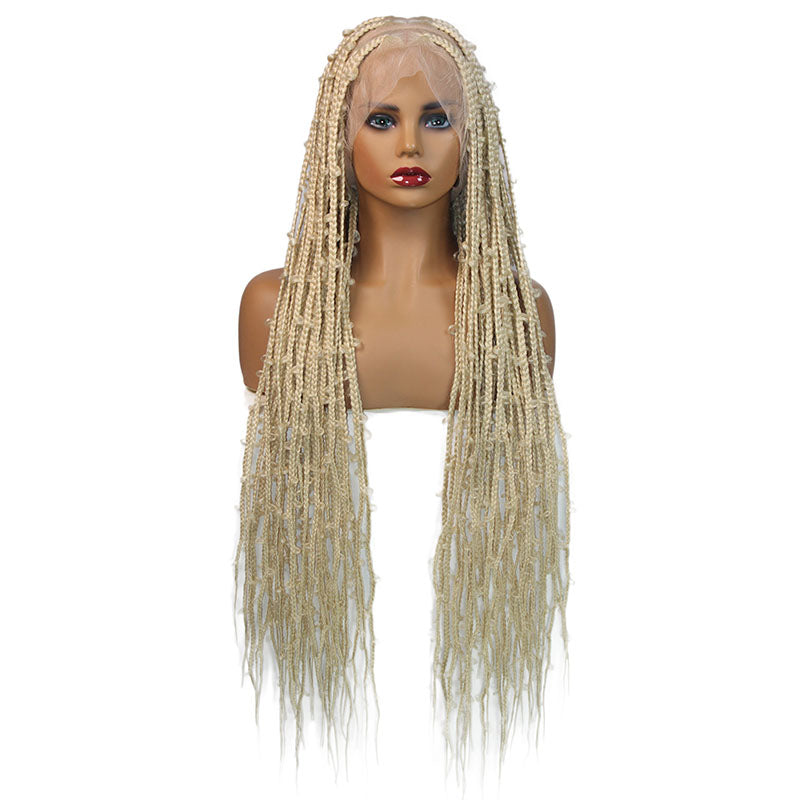 Butterfly Braided Wigs Double Full Lace Knotless Braids Wig with Baby Hair