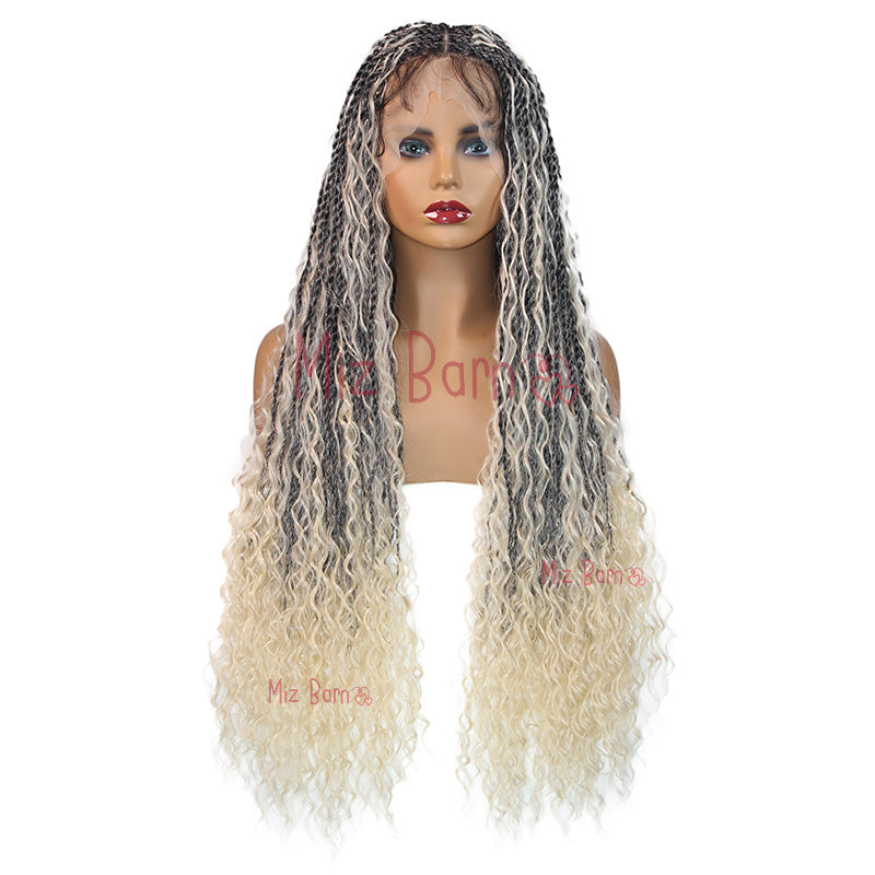 32Inch Full Lace Front Wigs Braided Wigs Synthetic Wigs
