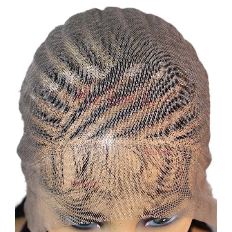 Synthetic Lace Front Wig Braided Wigs for Black Women 36Inch