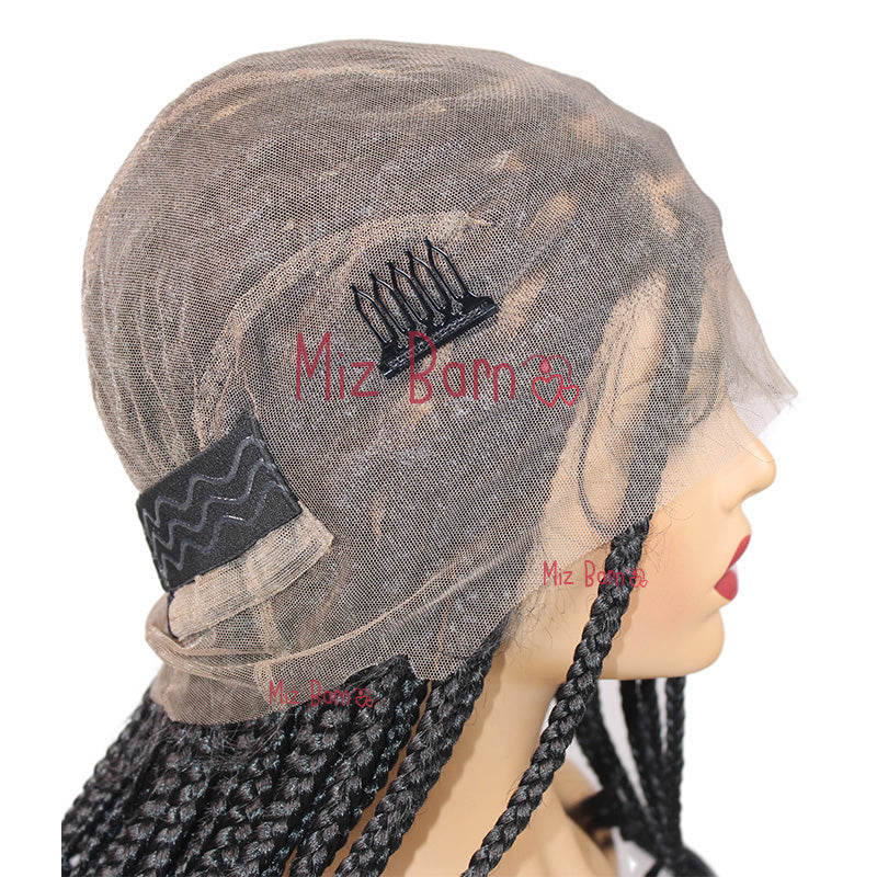 18" Full Lace Front Wigs Braided Wigs Synthetic Wigs