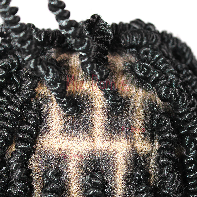 Short 12 Inch Braided Full Lace Front Wigs Synthetic Braided Wig
