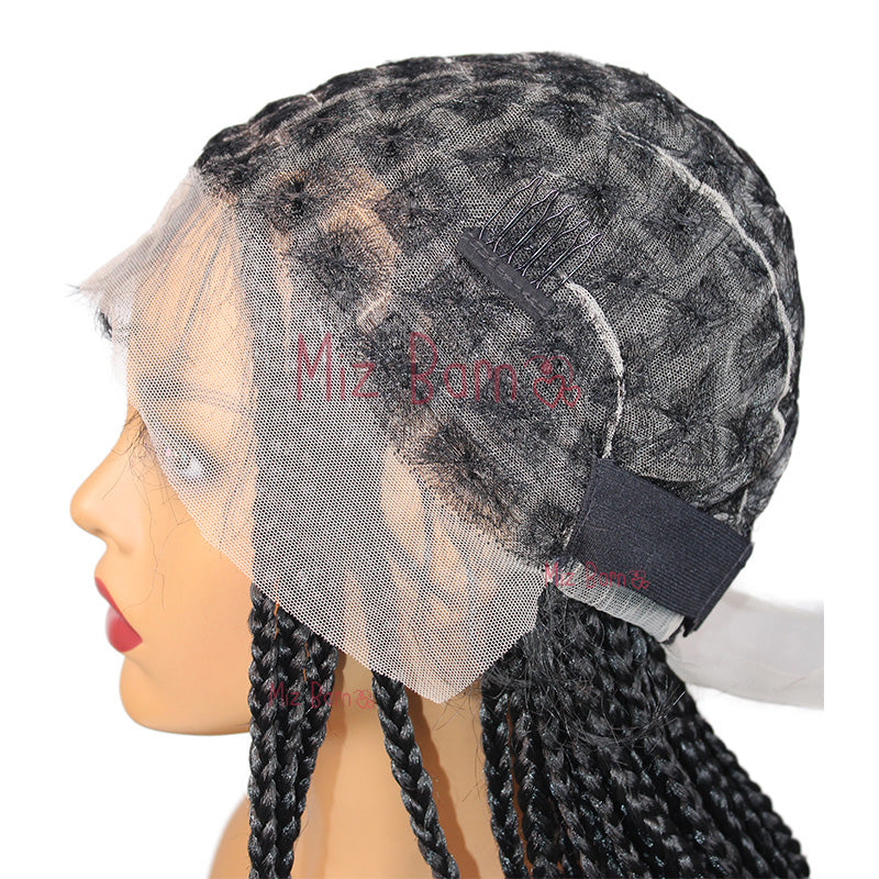 24Inch Full Lace Front Wigs Braided Wigs Synthetic Wigs