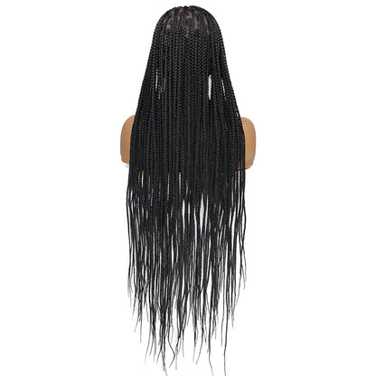 Full Lace Knotless Cornrow Braid Wig Random Part Braid Goddess Wig