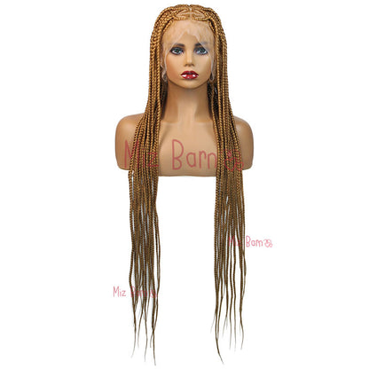 Heart Shaped Braided Wigs Synthetic Wigs 360 Full Lace Front Wigs