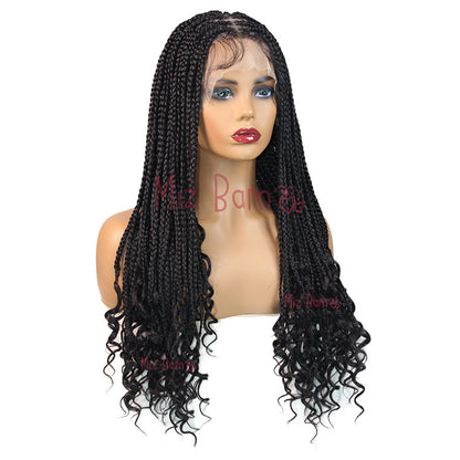 24Inch Full Lace Front Wigs Braided Wigs Synthetic Wigs