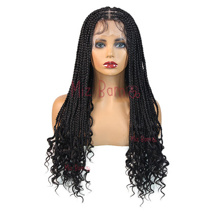 24Inch Full Lace Front Wigs Braided Wigs Synthetic Wigs