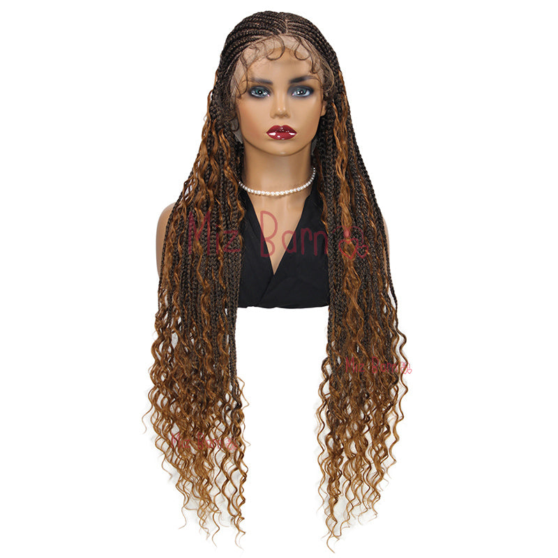 32Inch Full Lace Front Wigs Braided Wigs Synthetic Wigs