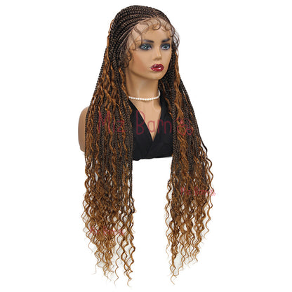 32Inch Full Lace Front Wigs Braided Wigs Synthetic Wigs