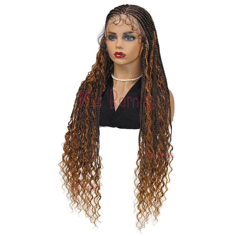 32Inch Full Lace Front Wigs Braided Wigs Synthetic Wigs