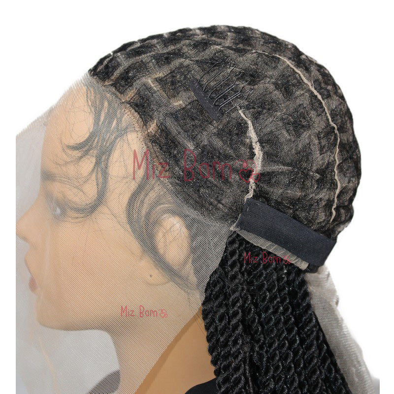 24Inch Full Lace Front Wigs Braided Wigs Synthetic Wigs