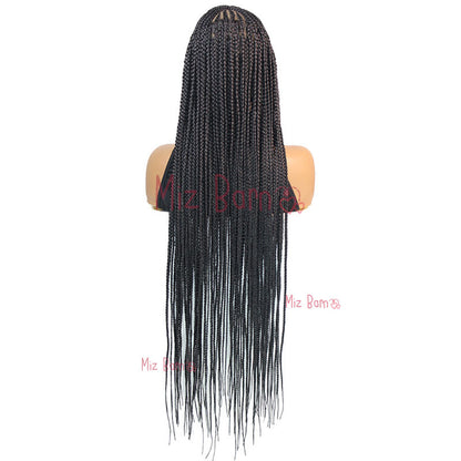 36" Braided Wigs for Black Women Synthetic Lace Front Wig