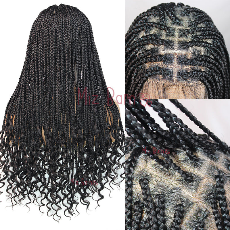 24Inch Full Lace Front Wigs Braided Wigs Synthetic Wigs