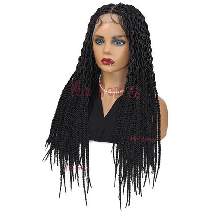 Full Lace Front Wigs Braided Wigs Synthetic Wigs 24Inch