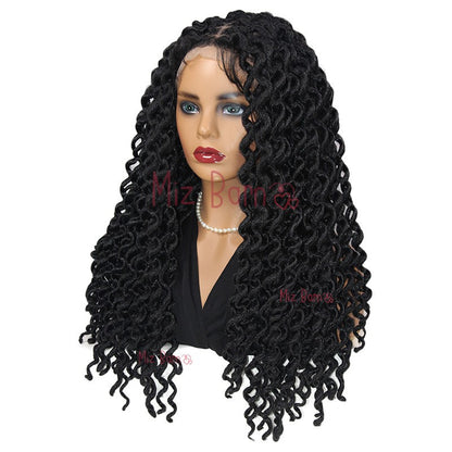 Full Lace Front Wigs Braided Wigs Synthetic Wigs 24Inch