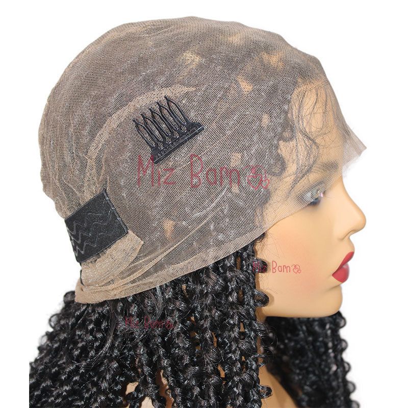 24" Full Lace Front Wigs Braided Wigs Synthetic Wigs