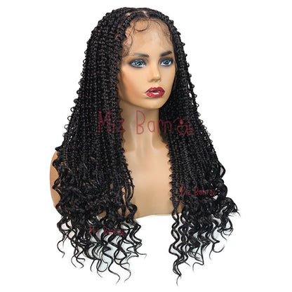 24" Full Lace Front Wigs Braided Wigs Synthetic Wigs