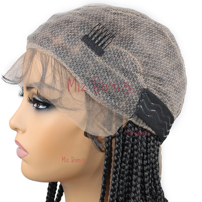 Synthetic Short Bob Braided Wigs Knotless Full Lace Frontal Wig Box Braided Wigs