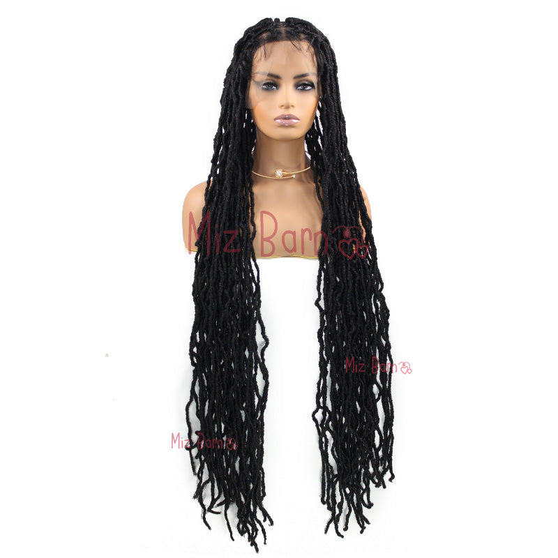 Super Long Synthetic Full Lace Front Wigs for Women Butterfly Senegalese Twist Braided Wigs