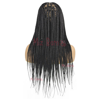 Triangle Braided Wigs Double Full Lace Knotless Braids Wig with Baby Hair 26Inch